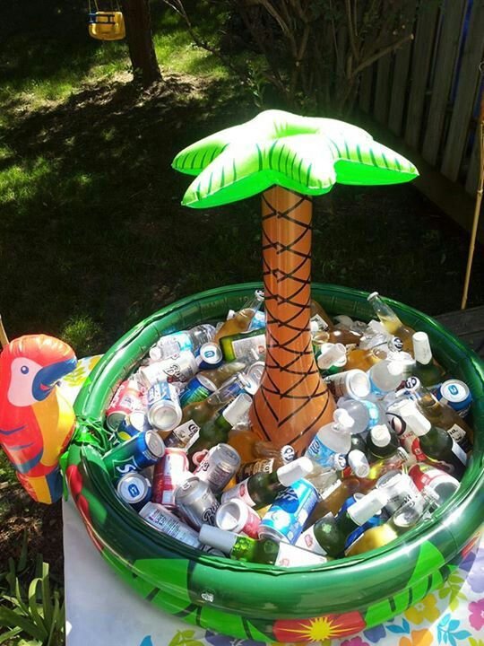 Inflatable Pool for Cold Drinks