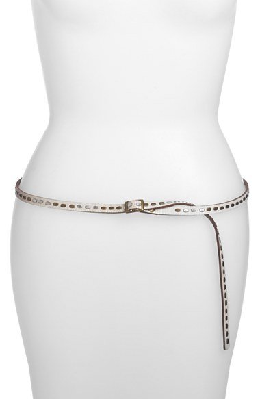 Maison Scotch Studded Leather Belt