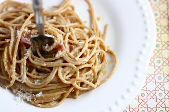 Spaghetti Carbonara for One