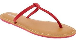 Red T-strap Sandal