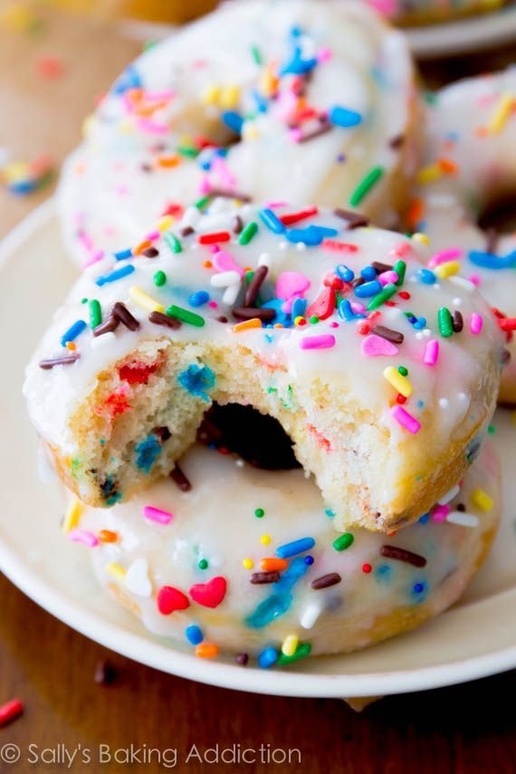 Baked Funfetti Donuts