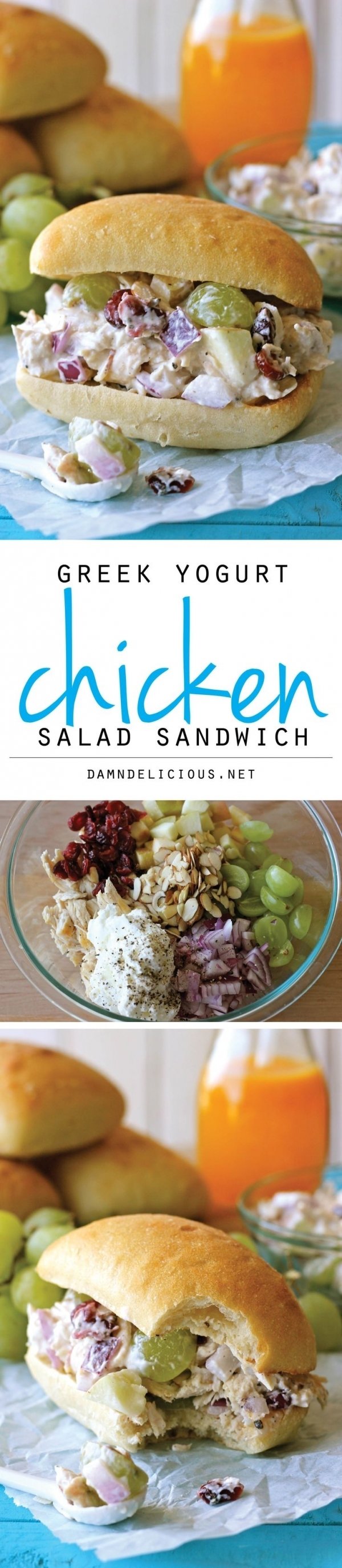 Greek Yogurt Chicken Salad Sandwich