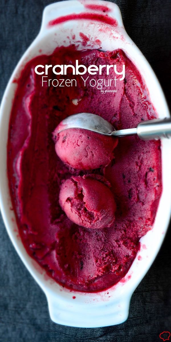 Cranberry Frozen Yogurt