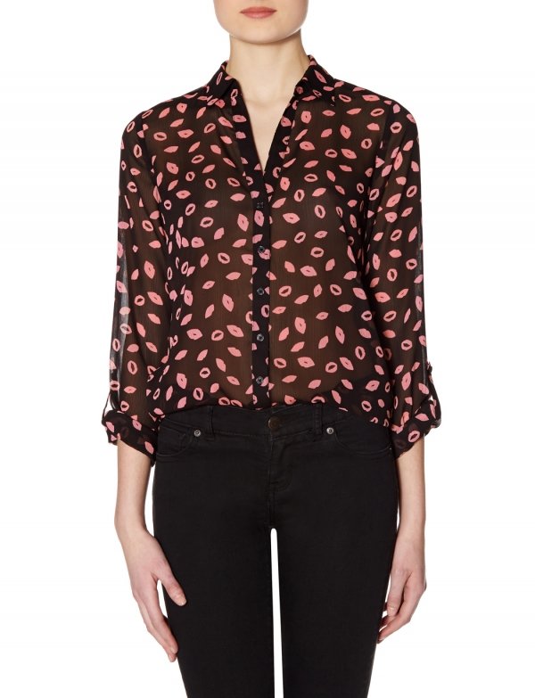 The Limited Lip Print Blouse