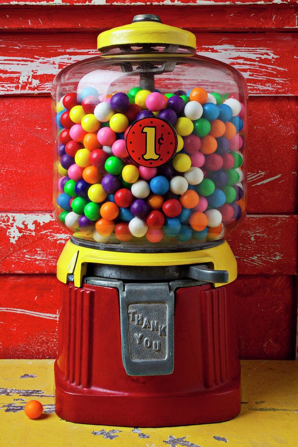 Old-Fashioned Gumball Machine