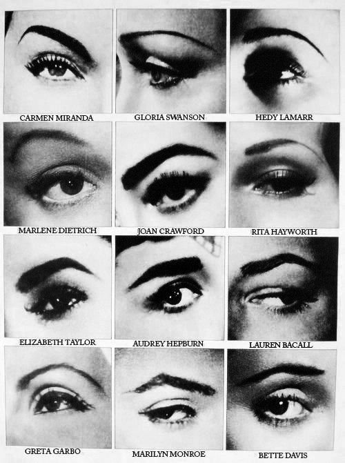 Celebrity Eyebrows from the Golden Days of Hollywood