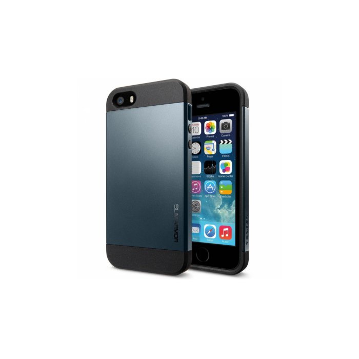 Spigen Slim Armor Case for IPhone 5/5S, Metal Slate