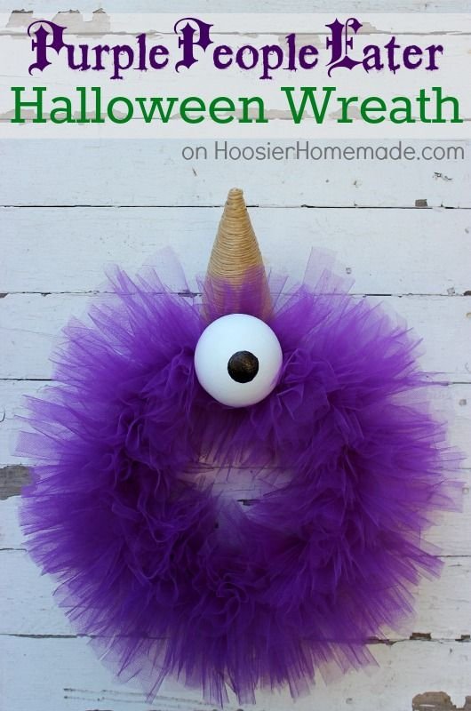Purple People Eater Wreath