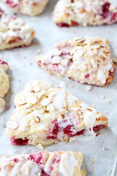 Raspberry Almond Scones