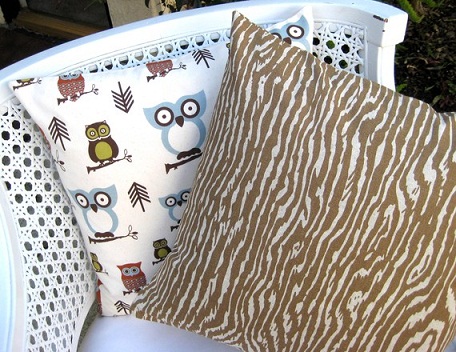 Faux Wood Decorative Pillows...