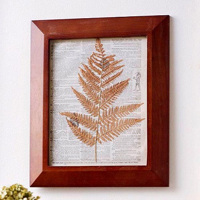 Framed Fern: Trendy Decorating Ideas for Fall...