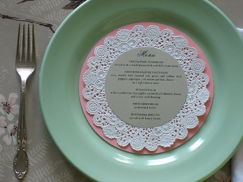 Wedding Menu / Place Cards