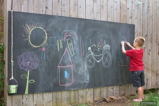 Outside Chalkboard Paint