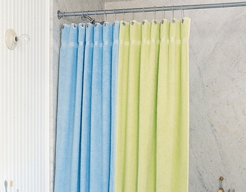 terry cloth shower curtain