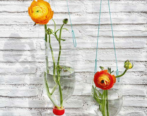 Recycled Bottle Vases