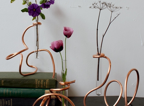 Copper Coil Vase