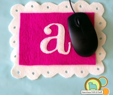 Monogrammed Wool Felt