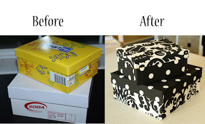 Repurpose Shoe Boxes