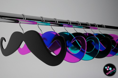 Mustache Closet Hangers