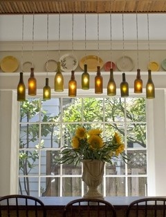 Swap Chandeliers for Wine Bottles