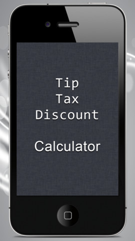 Tip Tax Discount Calculator