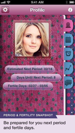 Pink Pad Period and Fertility Tracker Pro