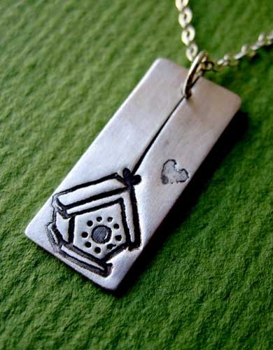 Susie Ghahremani Silver Birdhouse Necklace