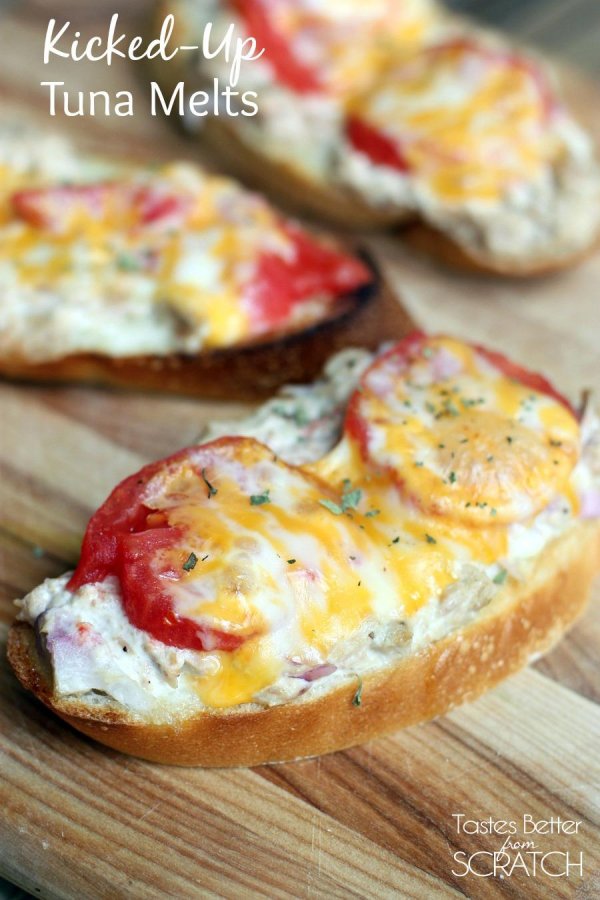 Kicked up Tuna Melts