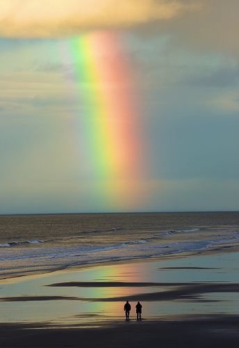 Beach Rainbow, Bamburgh, England