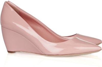 Miu Miu Patent-Leather Wedge Pumps