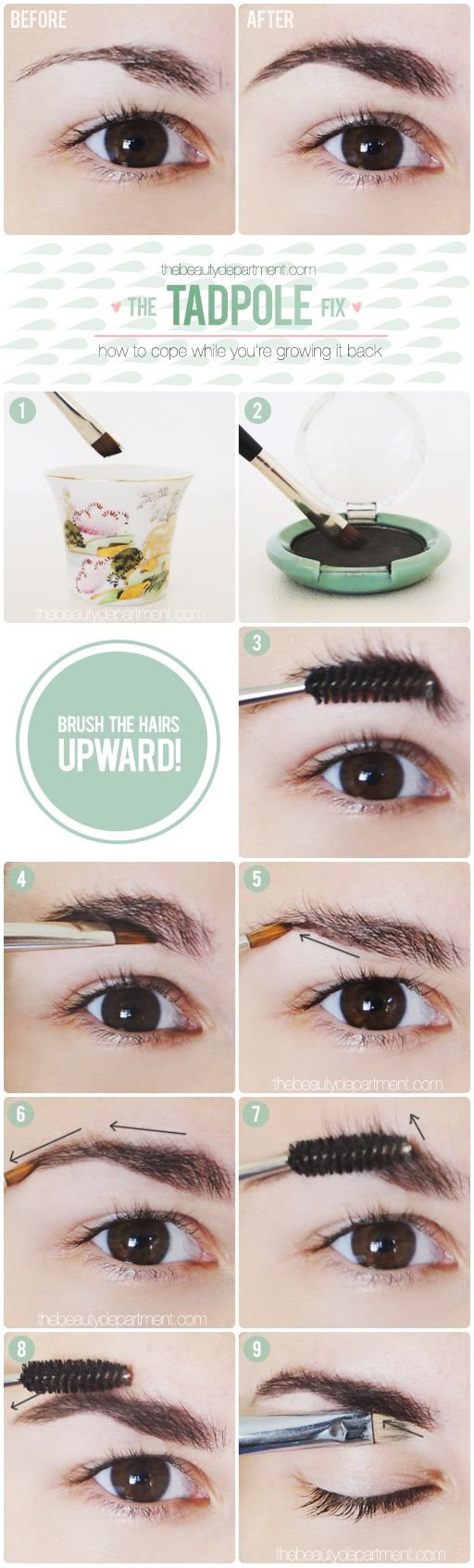 How to Disguise over-plucked Brows