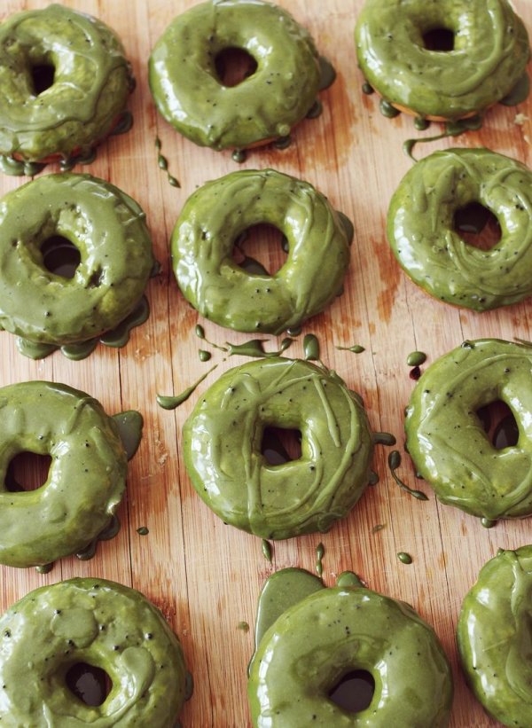 Matcha Green Tea Donuts