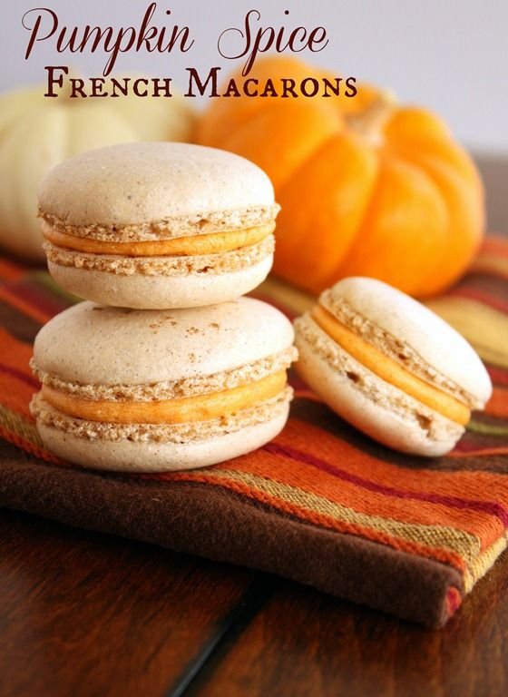 Pumpkin Spice Macarons