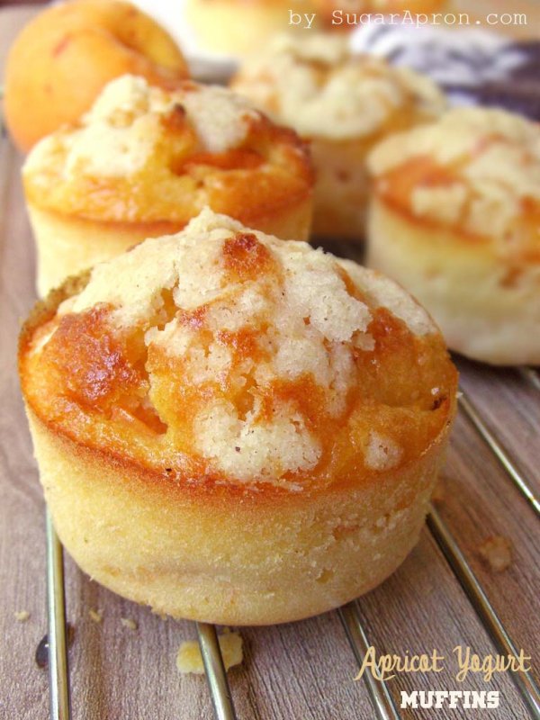 Apricot Yogurt Muffins