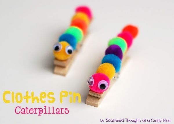 Clothespin Caterpillars