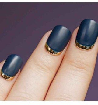 Matte Navy with a Touch of Gold