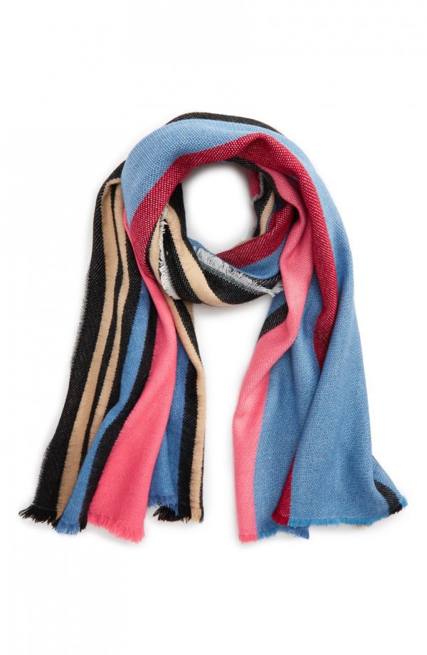 scarf, stole, product, shawl, electric blue,