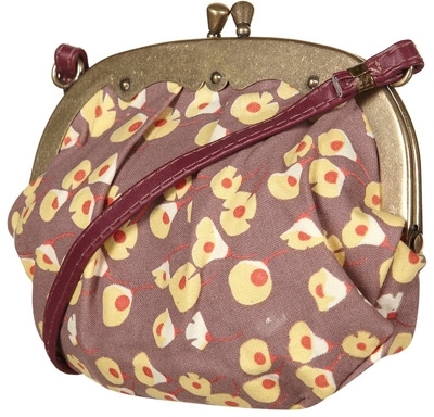 Pink Floating Meadow Print Cross Body Bag