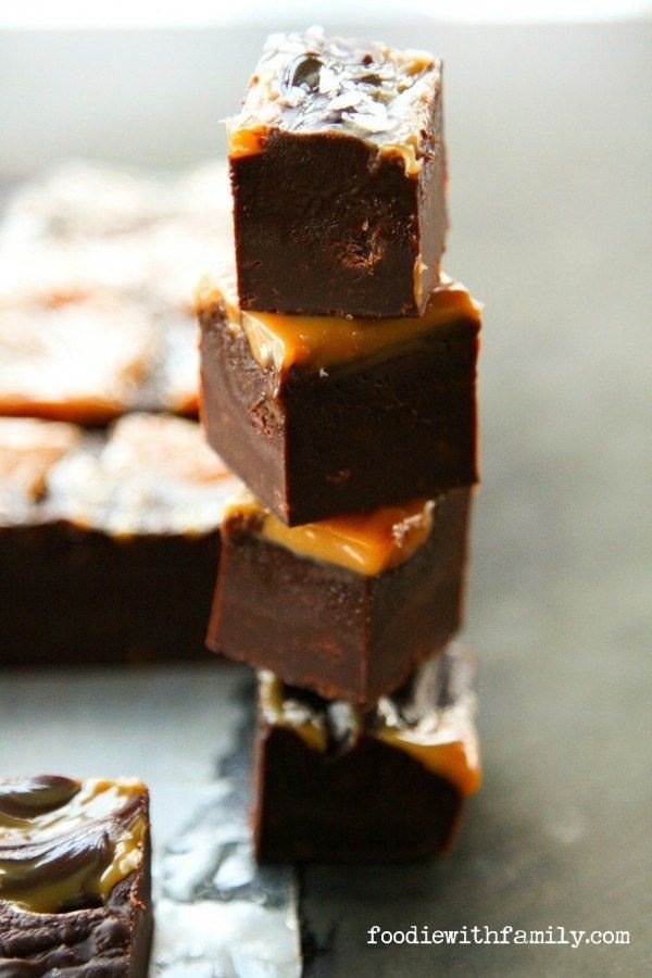 Easy Salted Caramel Fudge