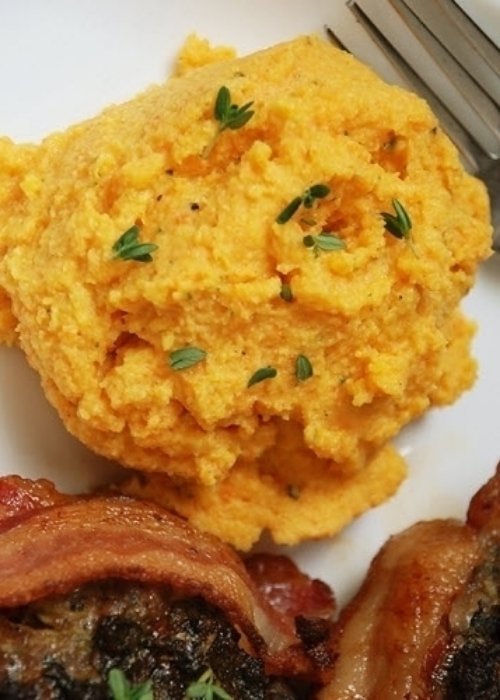 Cauliflower Carrot Herb Mash