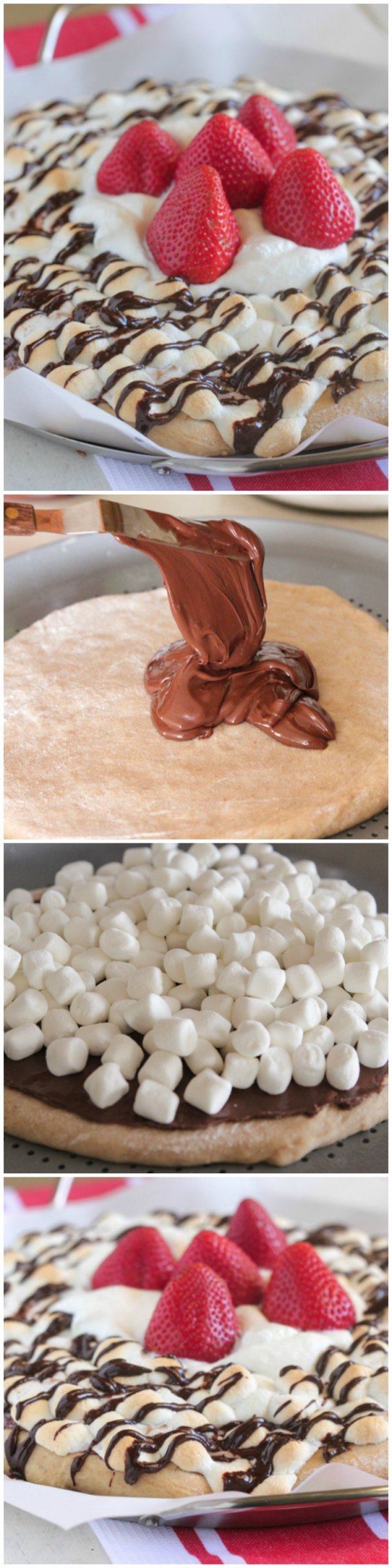 Nutella S'mores Dessert Pizza