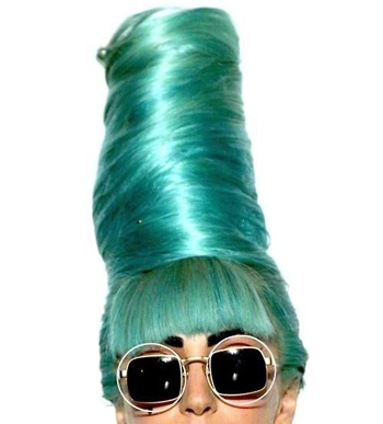 Lady Gaga's Aqua 'do