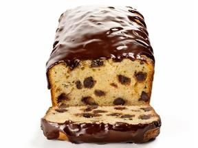 Banana Bread with Chocolate Chips and Chocolate Glaze