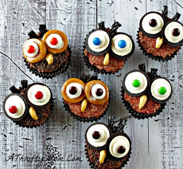 Cupcakes de búho