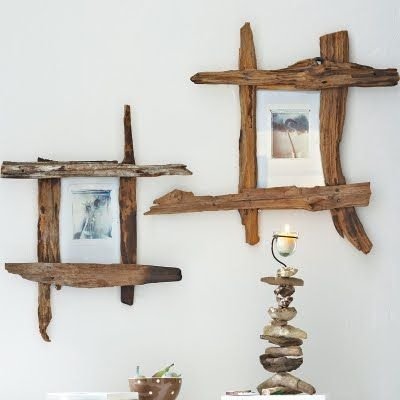 DIY Driftwood Frames