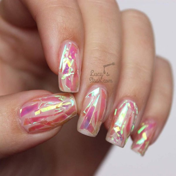 These Shattered Glass Nails Are The Latest Break-Out Trend In South Korea |  LittleThings.com