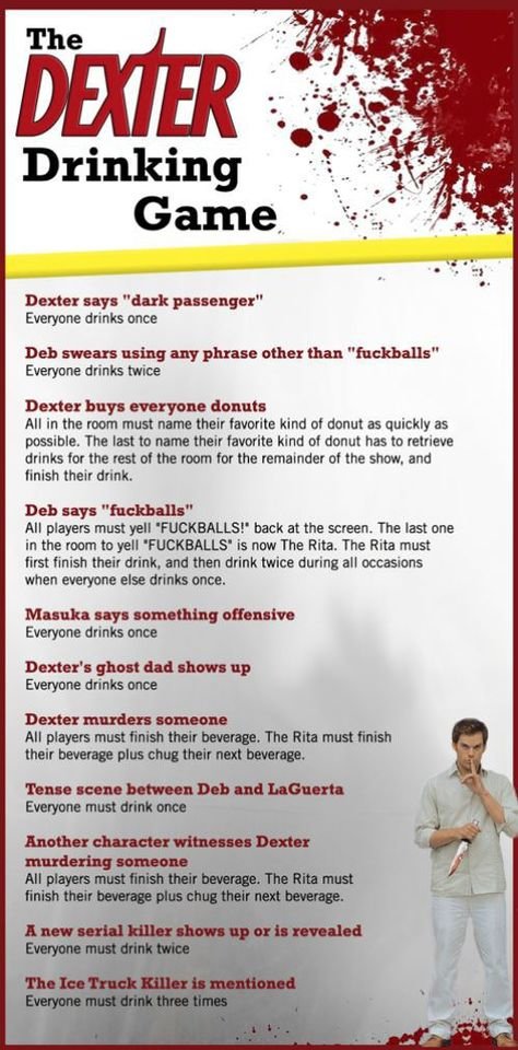 Dexter Drinking Game