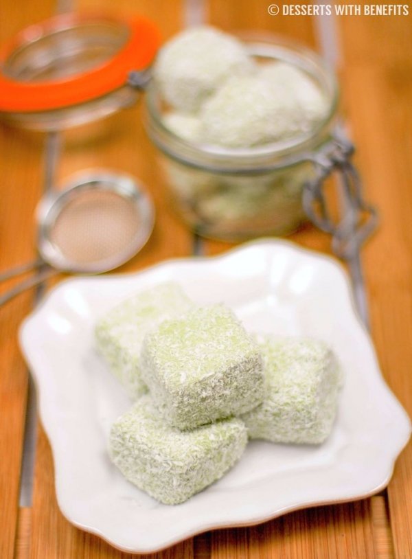 Matcha Green Tea Coconut Fudge