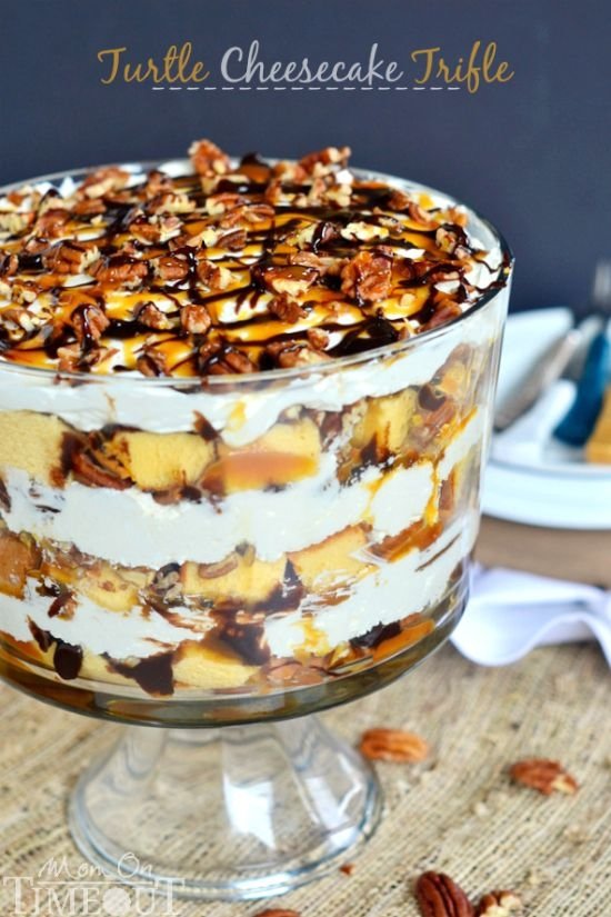 Turtle Cheesecake Trifle