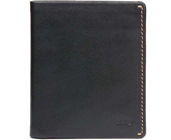 Men's Leather Note Sleeve Wallet, Black